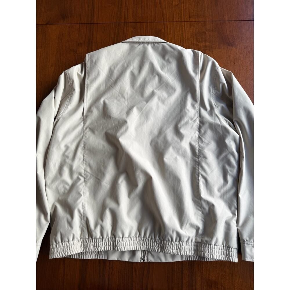Eddie Bauer Men's Harrington Bomber Jacket Tan Khaki Full Zip - Size Large Tall - Picture 3 of 4